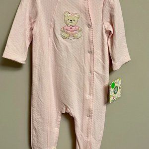 Little Me | 6 months | Pink Teddy Bear Onesie